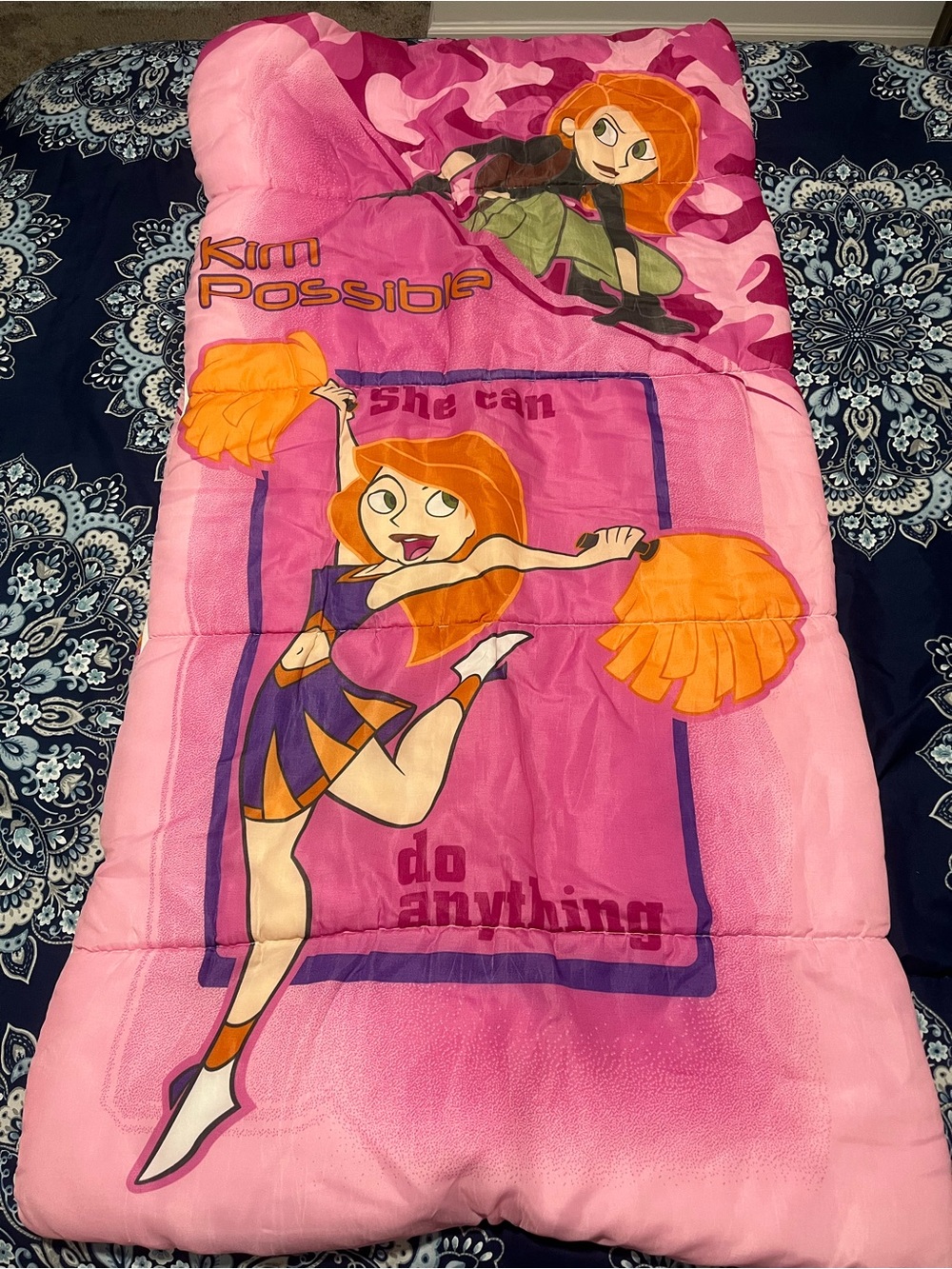 Vintage 2002 Kim Possible Sleeping Bag